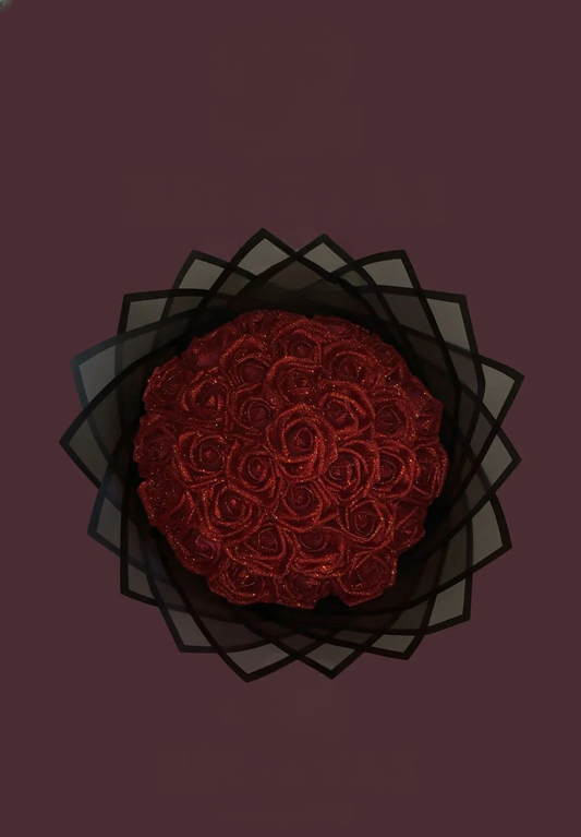 Red Sparkly Eternal Rose